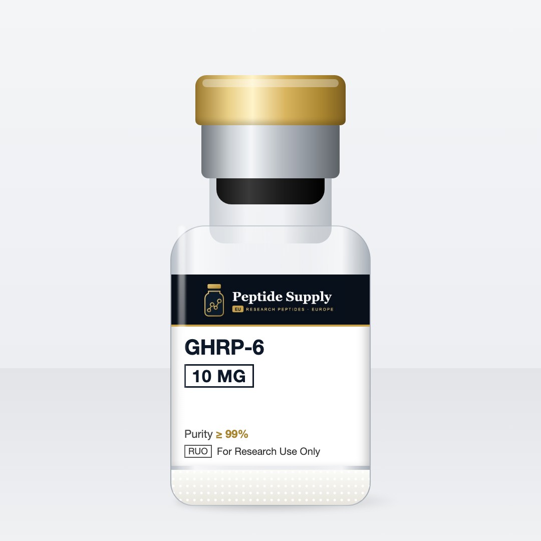 GHRP-6 10 mg research peptide vial – Peptide Supply EU