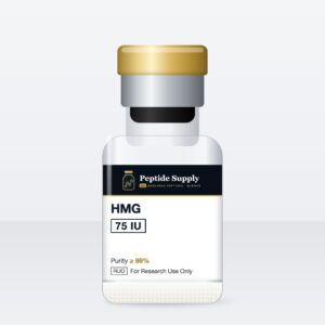 HMG 75 IU research peptide vial – Peptide Supply EU