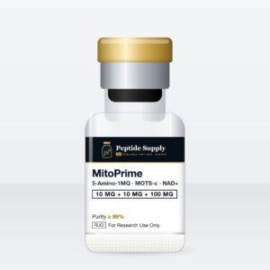 MitoPrime (5-Amino-1MQ · MOTS-c · NAD+) (Blend) research peptide vial – Peptide Supply EU