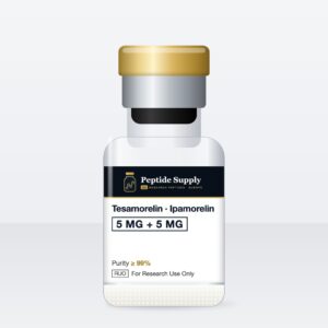 Tesamorelin (5 mg) · Ipamorelin (5 mg) (Blend) research peptide vial – Peptide Supply EU